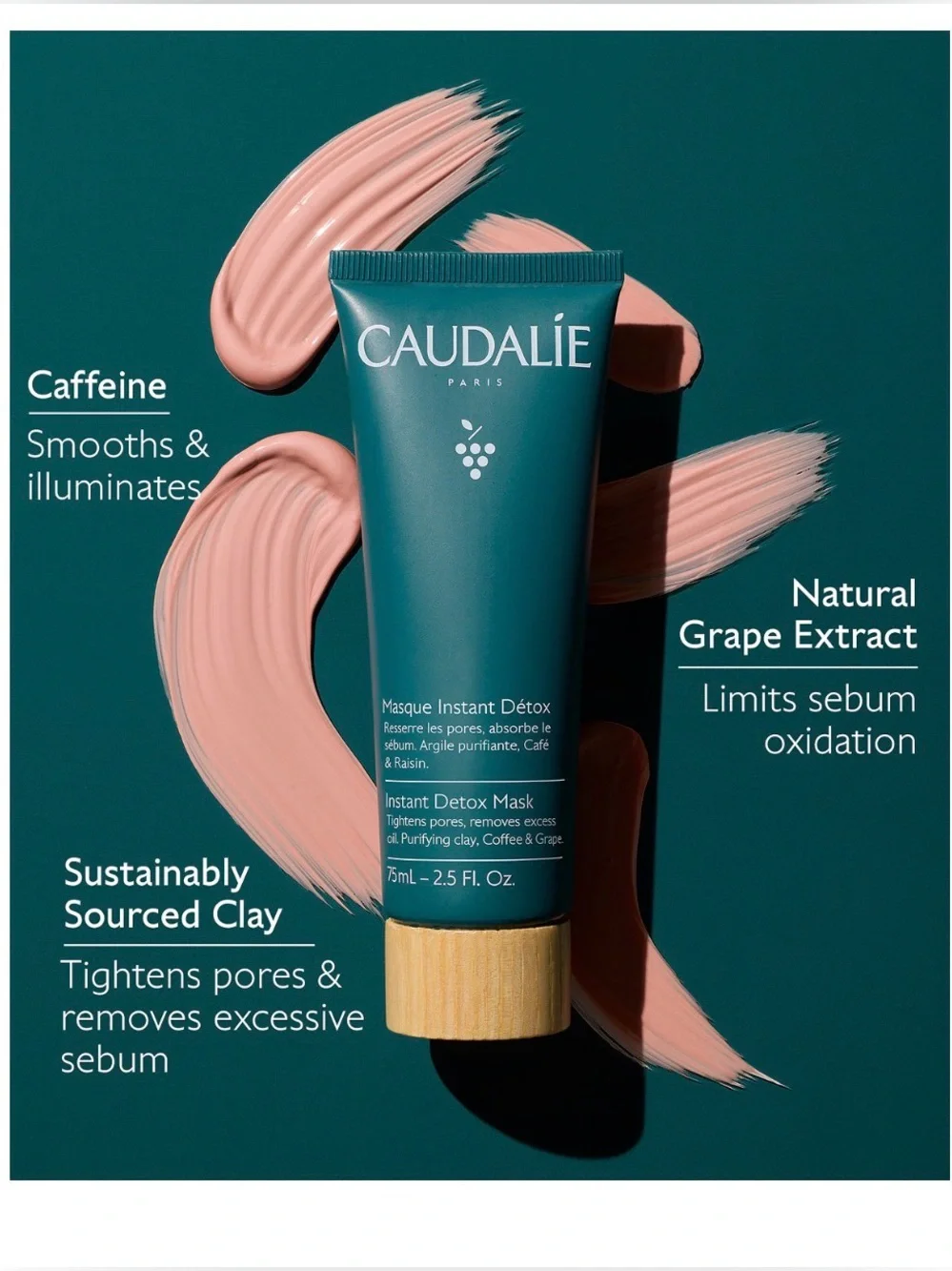 NEW Caudalie Paris Instant Detox Mask